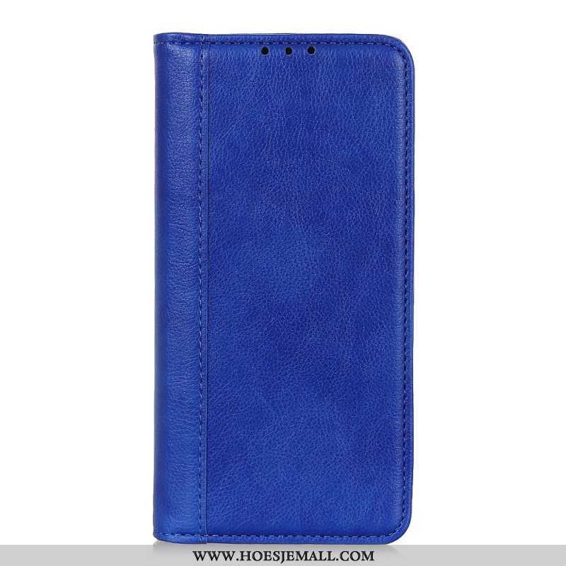 Bescherming Hoesje voor Samsung Galaxy S22 Plus 5G Folio-hoesje Elegantie Split Litchi Leer