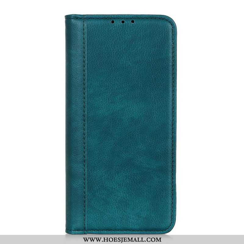 Bescherming Hoesje voor Samsung Galaxy S22 Plus 5G Folio-hoesje Elegantie Split Litchi Leer