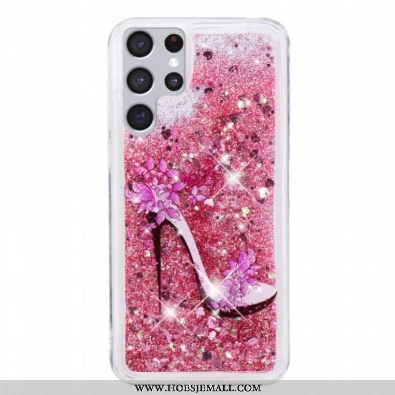 Hoesje voor Samsung Galaxy S22 Ultra 5G Glitterpomp