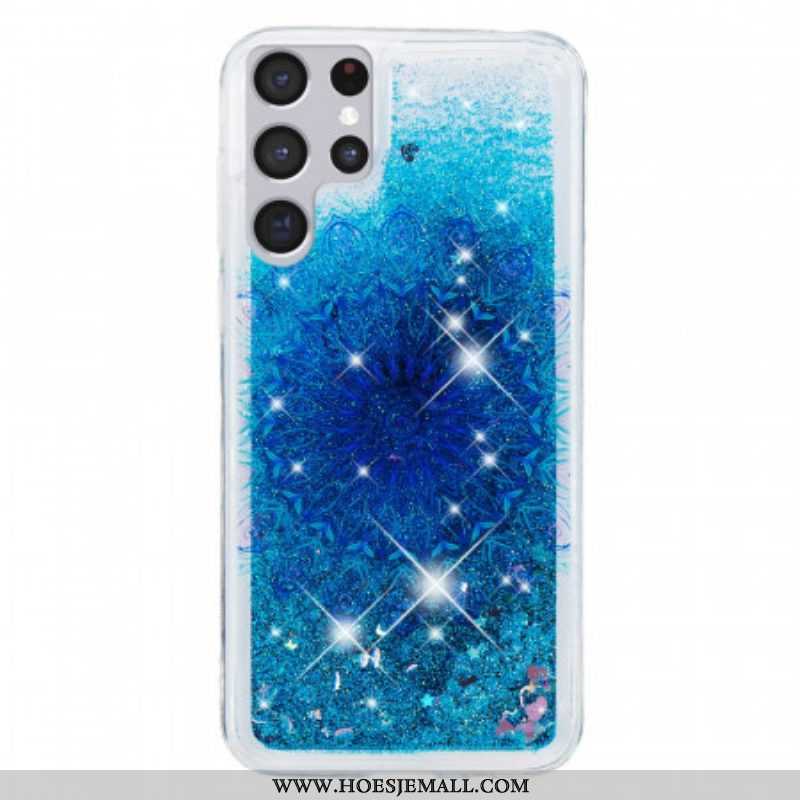 Hoesje voor Samsung Galaxy S22 Ultra 5G Glittermandala