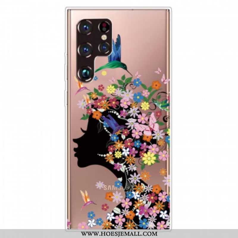 Hoesje voor Samsung Galaxy S22 Ultra 5G Mooi Bloemhoofd