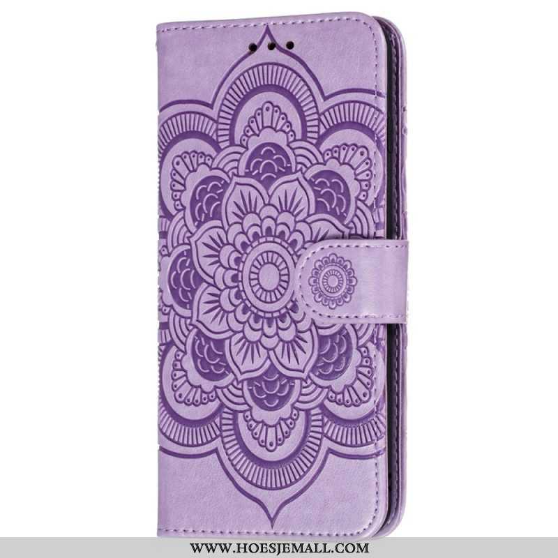 Folio-hoesje voor Samsung Galaxy S22 Ultra 5G Volledige Mandala