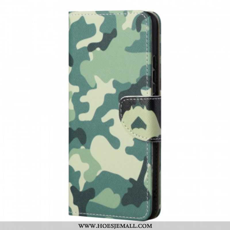 Folio-hoesje voor Samsung Galaxy S22 Ultra 5G Militaire Camouflage