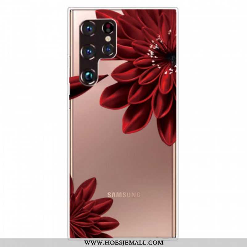 Hoesje voor Samsung Galaxy S22 Ultra 5G Wilde Bloemen