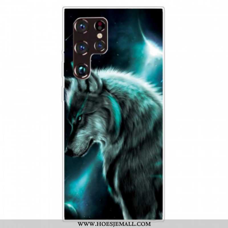 Telefoonhoesje voor Samsung Galaxy S22 Ultra 5G Kern Wolf