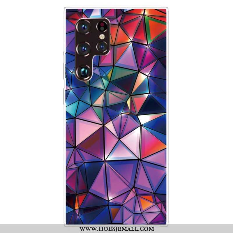 Hoesje voor Samsung Galaxy S22 Ultra 5G Flexibele Geometrie