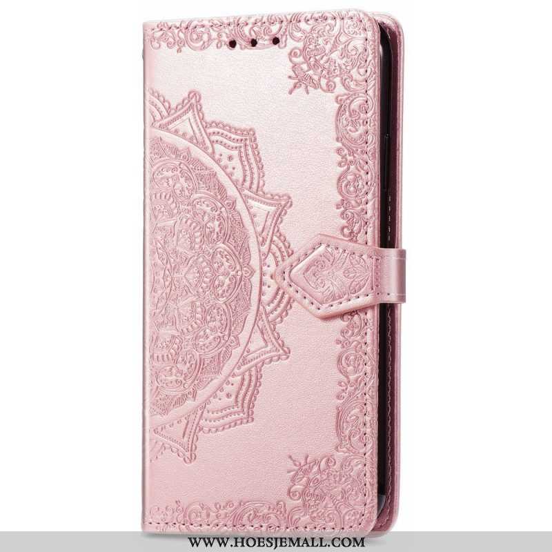 Flip Case voor Samsung Galaxy S22 Ultra 5G Mandala Middeleeuwen