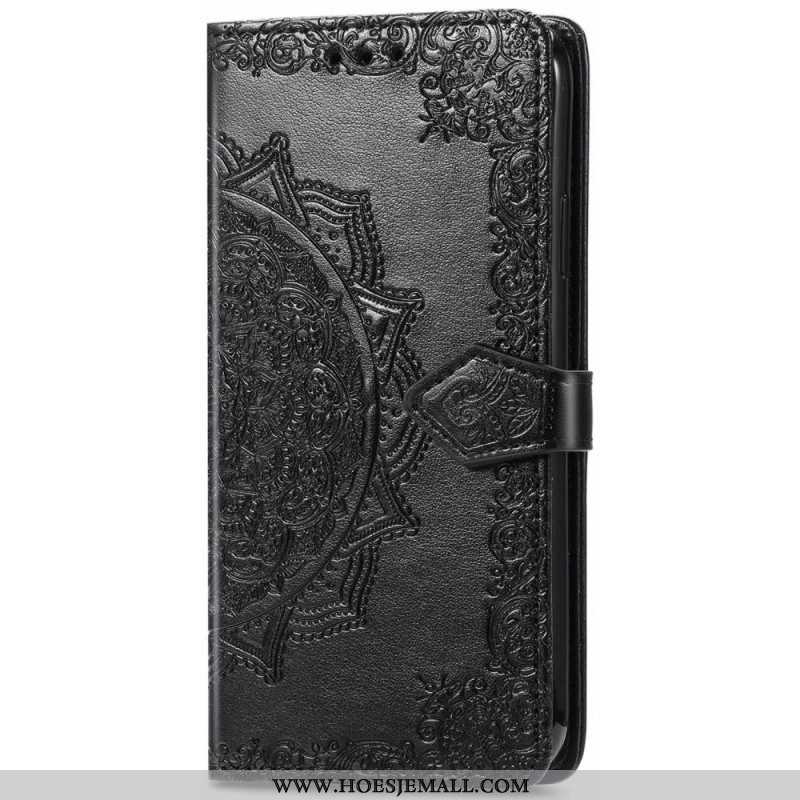 Flip Case voor Samsung Galaxy S22 Ultra 5G Mandala Middeleeuwen