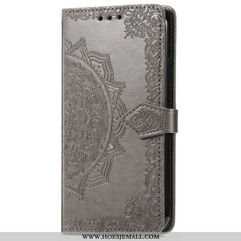 Flip Case voor Samsung Galaxy S22 Ultra 5G Mandala Middeleeuwen