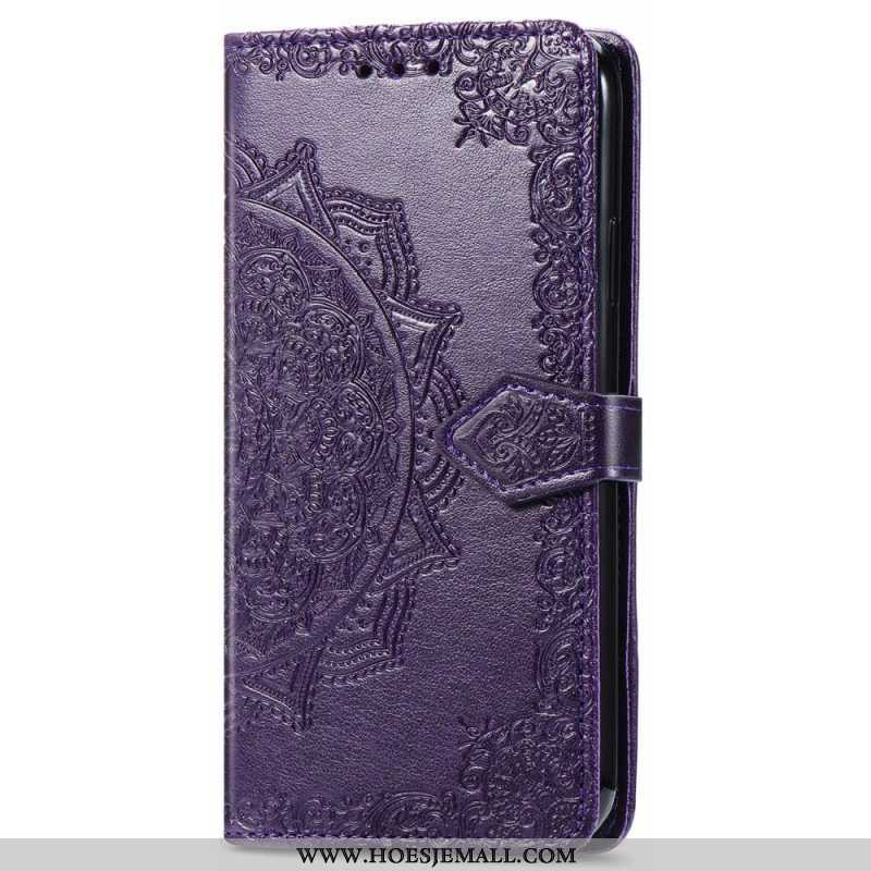 Flip Case voor Samsung Galaxy S22 Ultra 5G Mandala Middeleeuwen