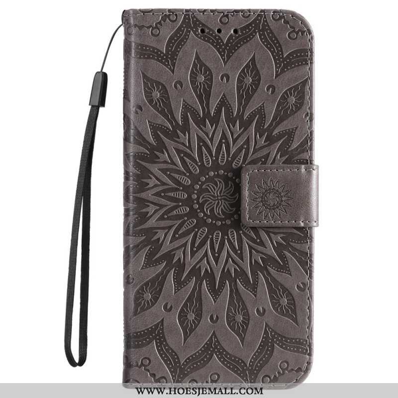 Flip Case voor Samsung Galaxy S22 Ultra 5G Zonnebloem