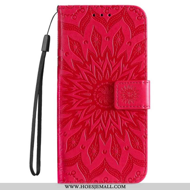 Flip Case voor Samsung Galaxy S22 Ultra 5G Zonnebloem