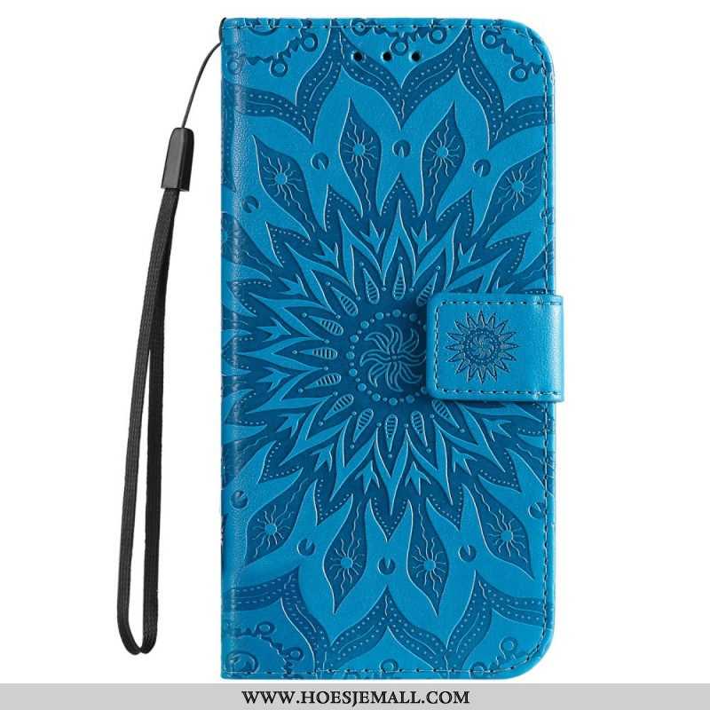 Flip Case voor Samsung Galaxy S22 Ultra 5G Zonnebloem