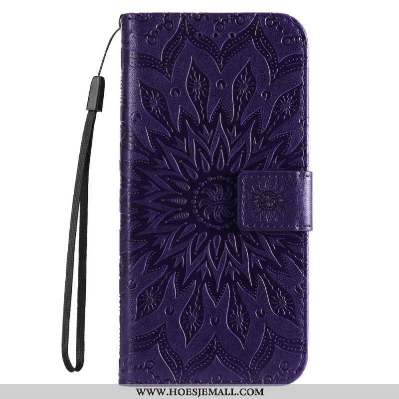 Flip Case voor Samsung Galaxy S22 Ultra 5G Zonnebloem