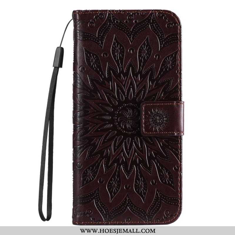 Flip Case voor Samsung Galaxy S22 Ultra 5G Zonnebloem