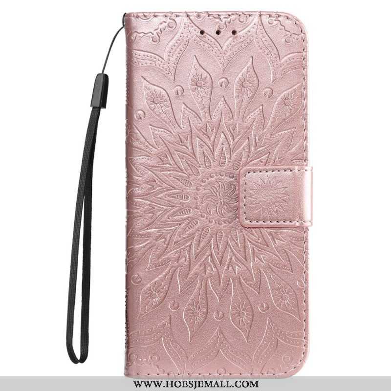 Flip Case voor Samsung Galaxy S22 Ultra 5G Zonnebloem