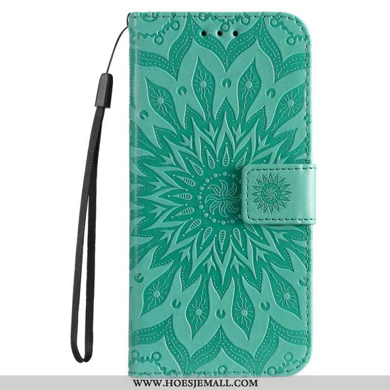 Flip Case voor Samsung Galaxy S22 Ultra 5G Zonnebloem