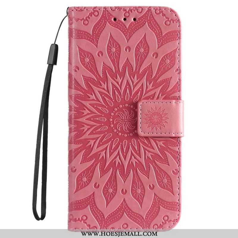 Flip Case voor Samsung Galaxy S22 Ultra 5G Zonnebloem