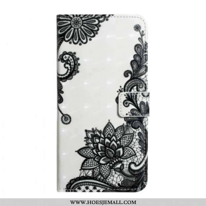 Flip Case voor Samsung Galaxy S22 Ultra 5G Met Ketting Verwijderbare Riem Veter