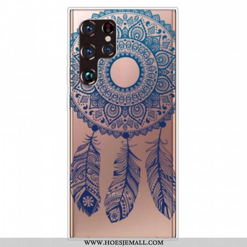 Hoesje voor Samsung Galaxy S22 Ultra 5G Enkelbloemige Mandala