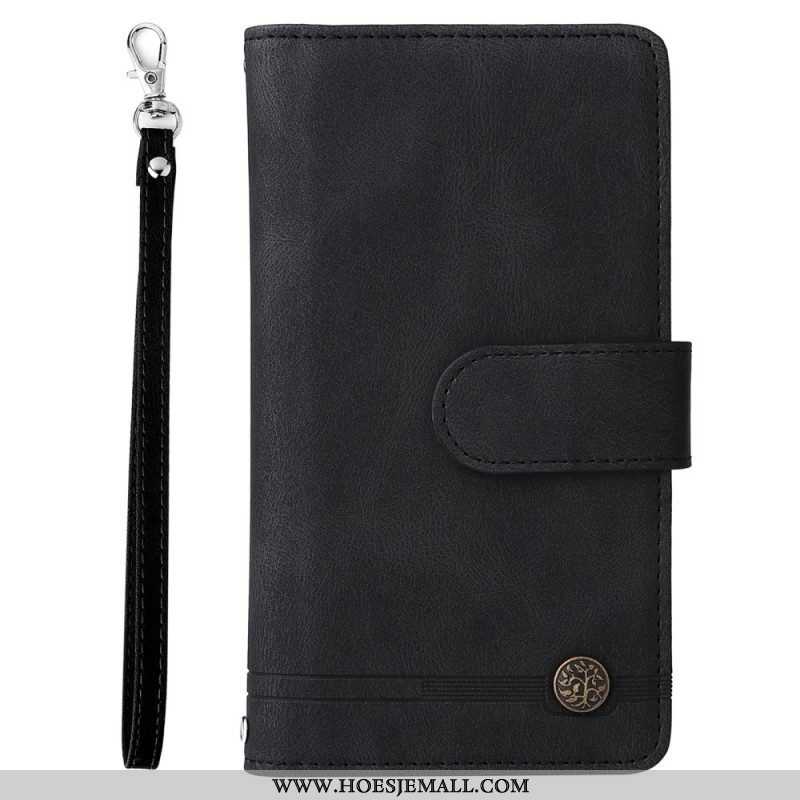 Folio-hoesje voor Samsung Galaxy S22 Ultra 5G Multifunctioneel Met Etui