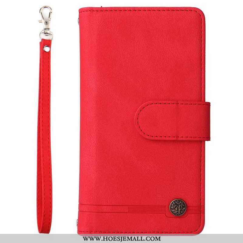 Folio-hoesje voor Samsung Galaxy S22 Ultra 5G Multifunctioneel Met Etui