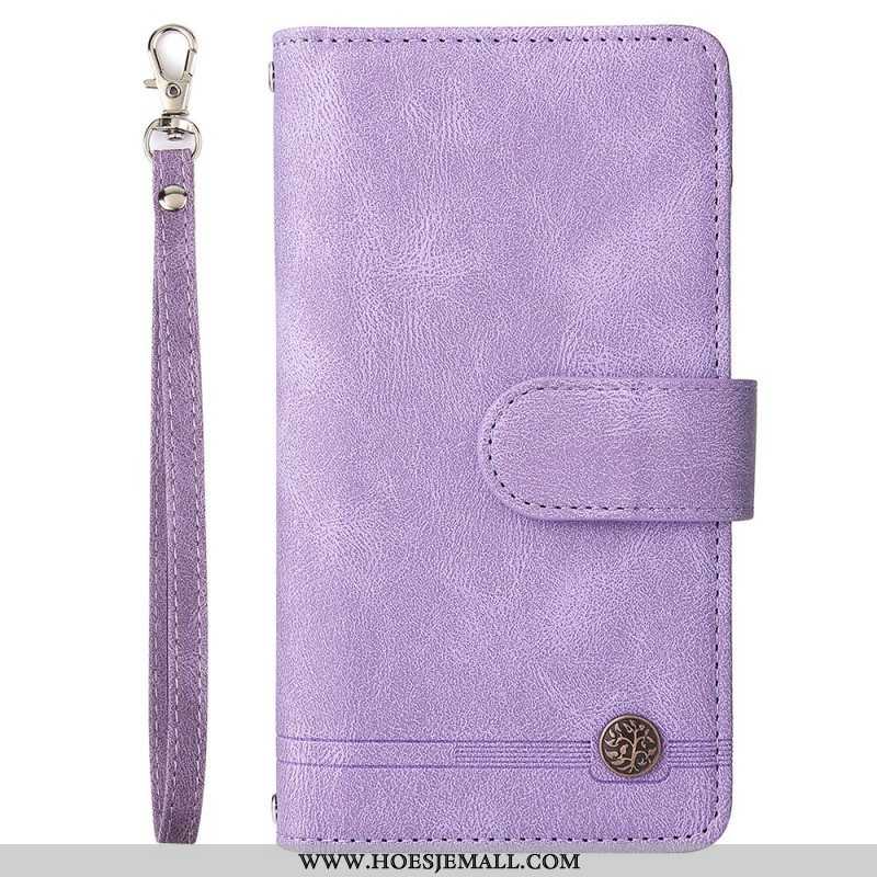 Folio-hoesje voor Samsung Galaxy S22 Ultra 5G Multifunctioneel Met Etui