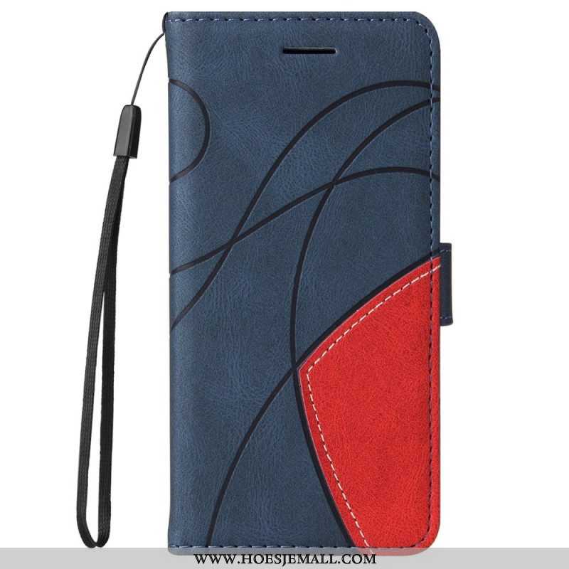 Folio-hoesje voor Samsung Galaxy S22 Ultra 5G Twee Toon