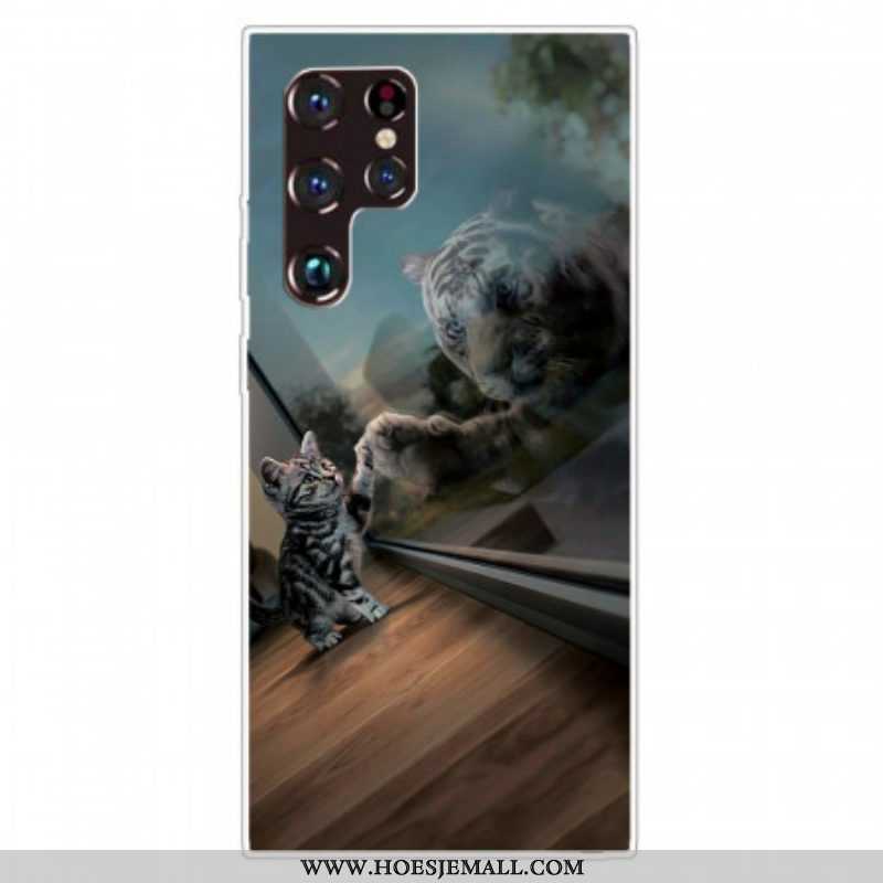 Hoesje voor Samsung Galaxy S22 Ultra 5G Kittens Droom