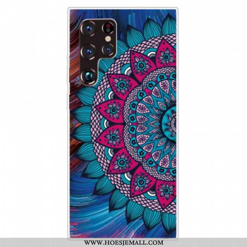 Hoesje voor Samsung Galaxy S22 Ultra 5G Kleurrijke Mandala