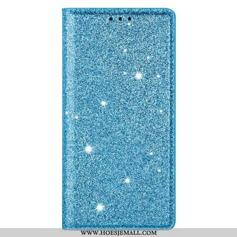 Bescherming Hoesje voor Samsung Galaxy S22 Ultra 5G Folio-hoesje Paillettenstijl