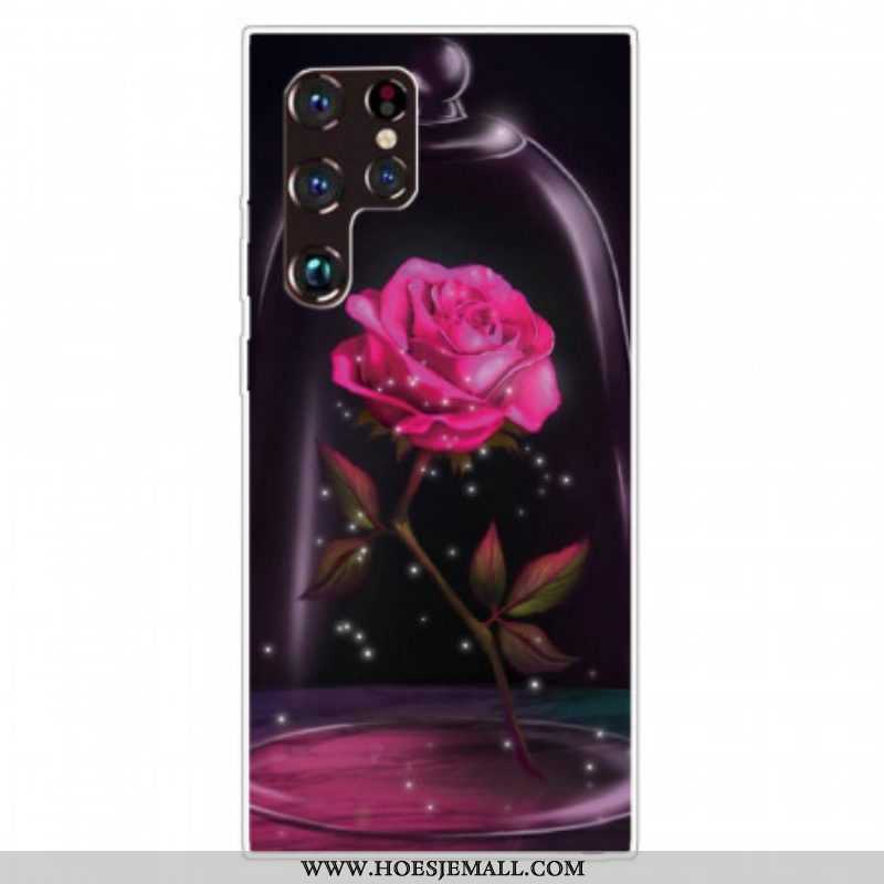 Hoesje voor Samsung Galaxy S22 Ultra 5G Magisch Roze