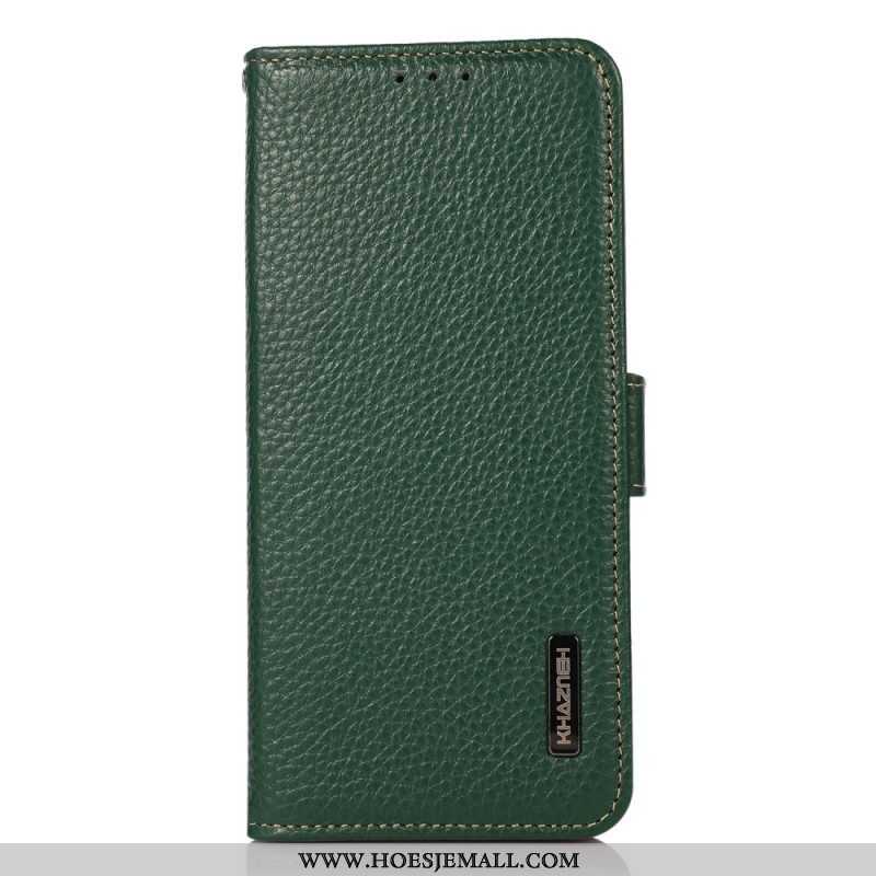 Folio-hoesje voor Samsung Galaxy S23 5G Lychee Leer Khazneh Rfid