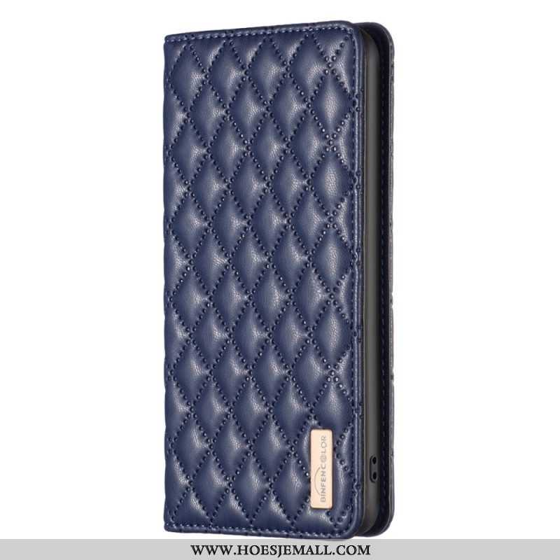 Bescherming Hoesje voor Samsung Galaxy S23 5G Folio-hoesje Gewatteerde Binfen Kleur