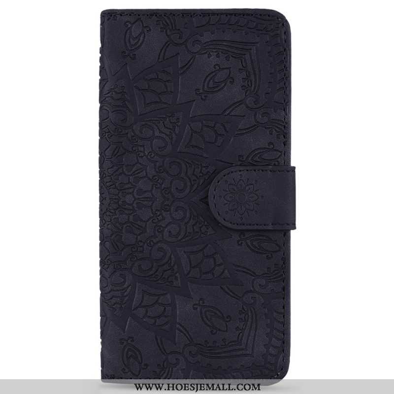 Leren Hoesje voor Samsung Galaxy S23 5G Met Ketting Stijlvolle Strappy Mandala