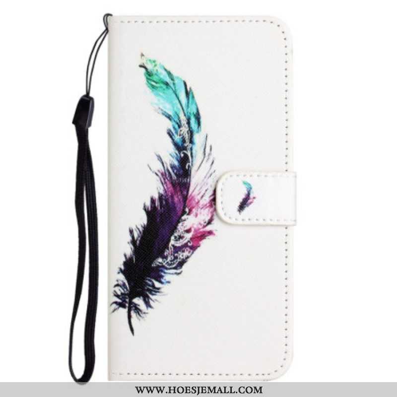 Folio-hoesje voor Samsung Galaxy S23 5G Met Ketting Veer Met Koord