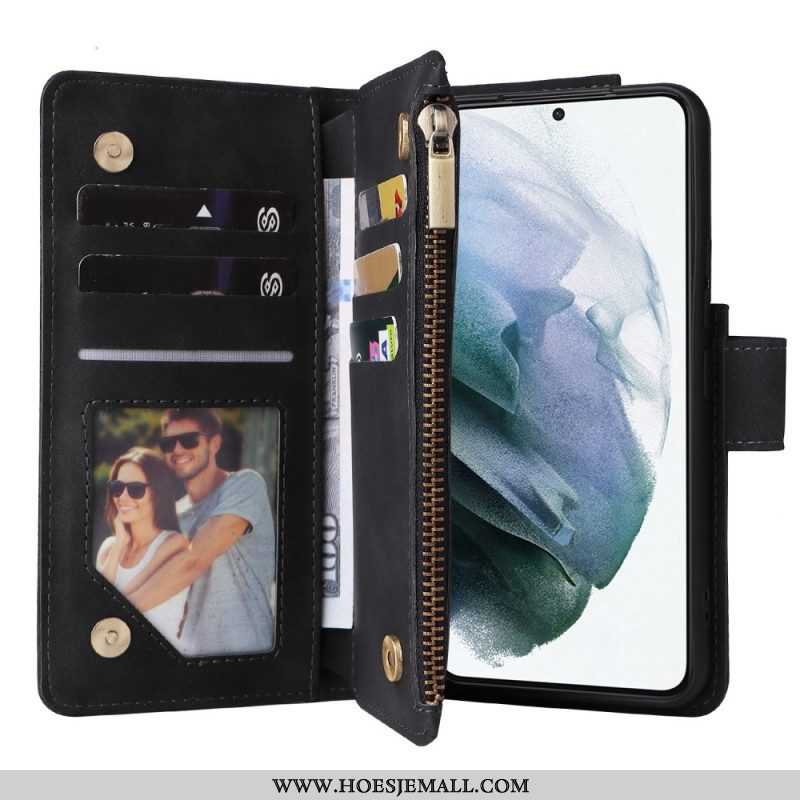 Folio-hoesje voor Samsung Galaxy S23 5G Met Ritssluiting