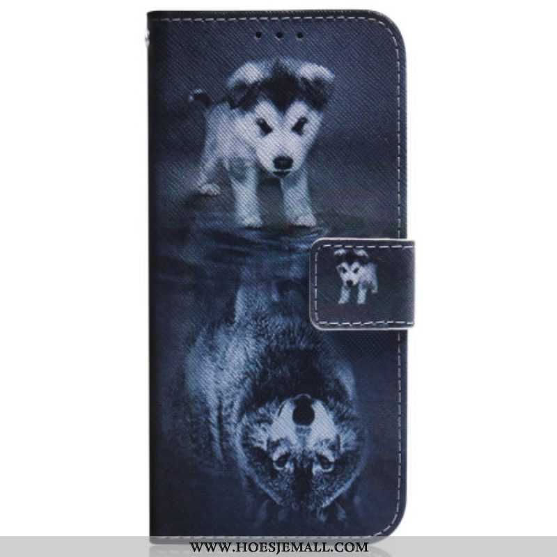 Folio-hoesje voor Samsung Galaxy S23 5G Puppy-droom