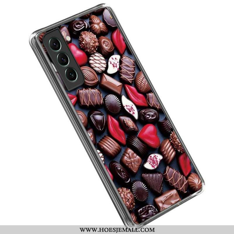 Telefoonhoesje voor Samsung Galaxy S23 5G Flexibele Chocolade