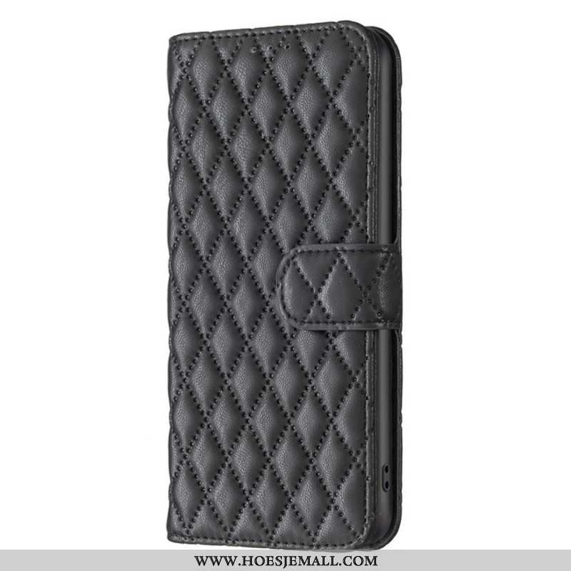 Flip Case voor Samsung Galaxy S23 5G Gewatteerde Binfen Kleur