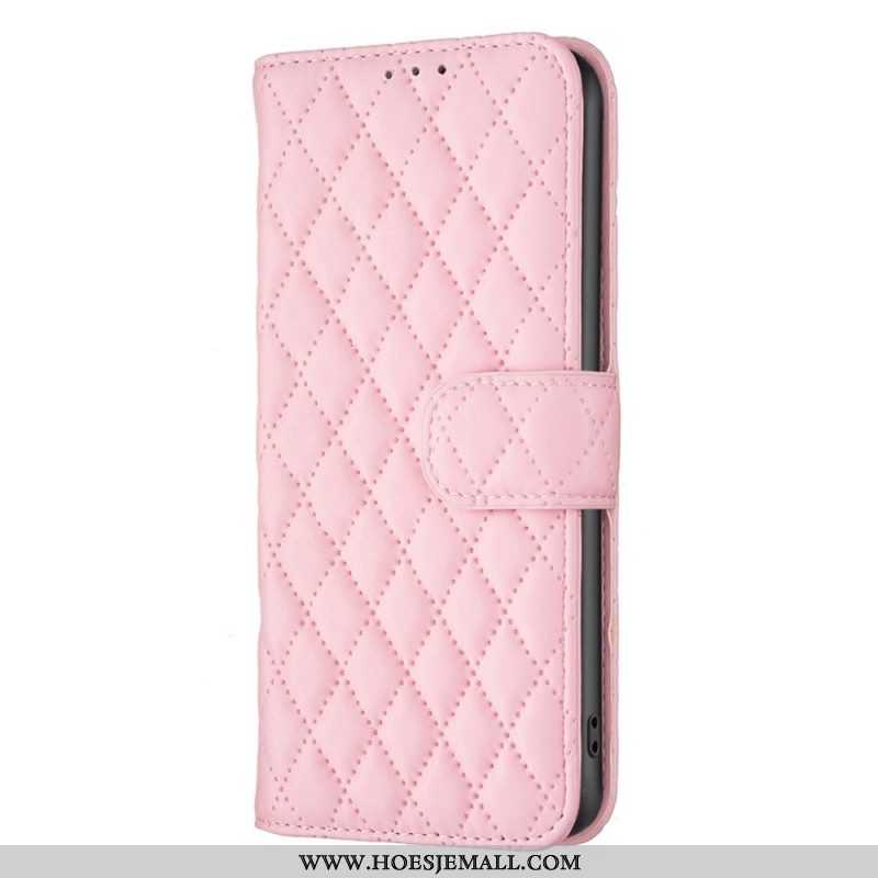 Flip Case voor Samsung Galaxy S23 5G Gewatteerde Binfen Kleur