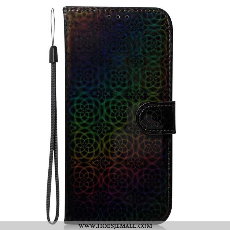 Leren Hoesje voor Samsung Galaxy S23 5G Disco-stijl