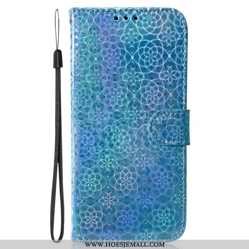 Leren Hoesje voor Samsung Galaxy S23 5G Disco-stijl