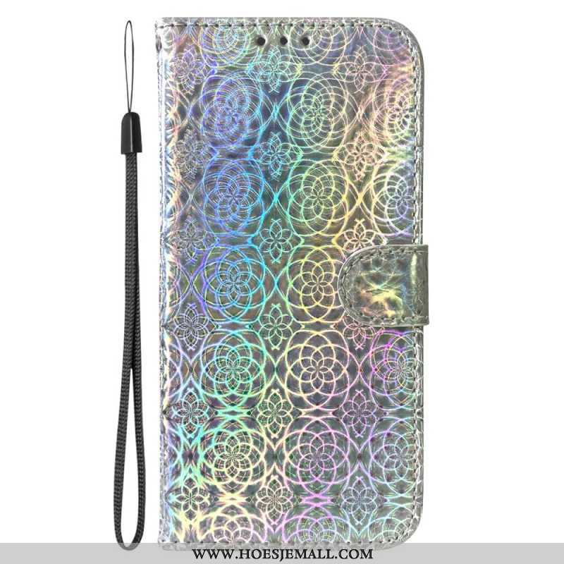 Leren Hoesje voor Samsung Galaxy S23 5G Disco-stijl