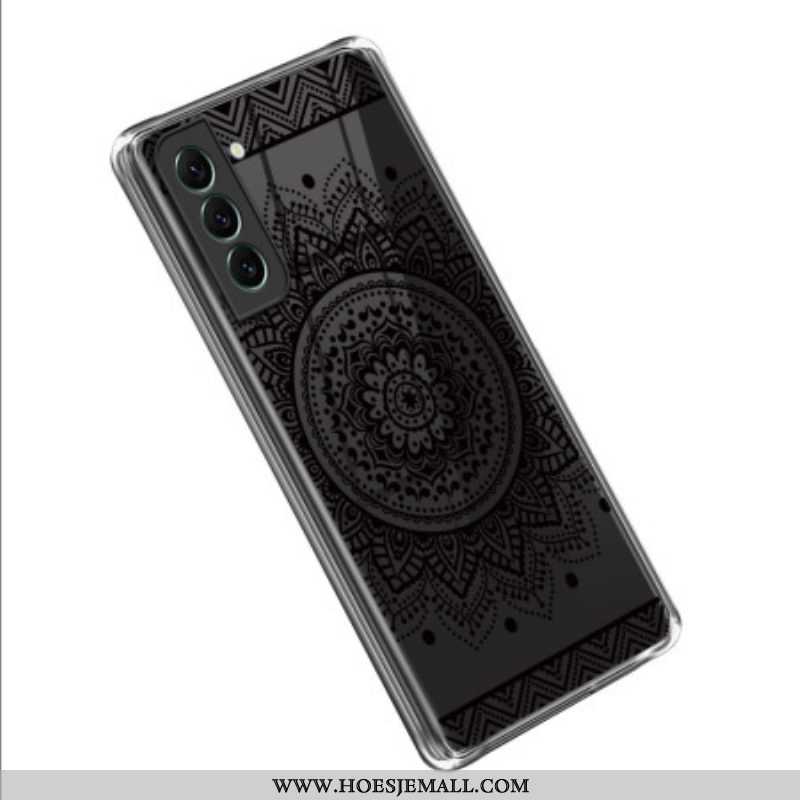 Hoesje voor Samsung Galaxy S23 5G Naadloze Zwarte Mandala