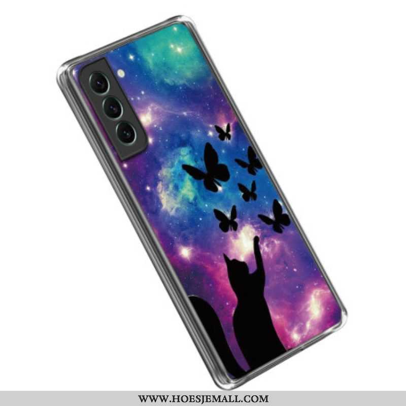 Telefoonhoesje voor Samsung Galaxy S23 5G Space Cat Siliconen