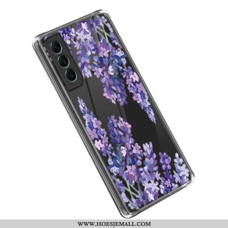 Hoesje voor Samsung Galaxy S23 5G Naadloze Paarse Bloemen