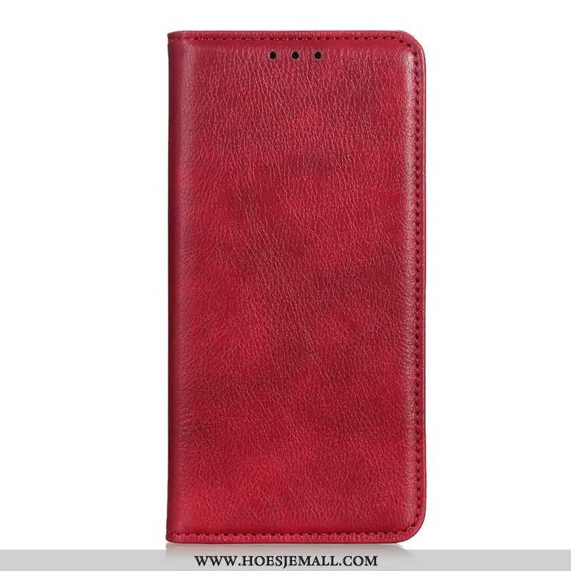 Bescherming Hoesje voor Samsung Galaxy S23 Plus 5G Folio-hoesje Litchi Splitleer