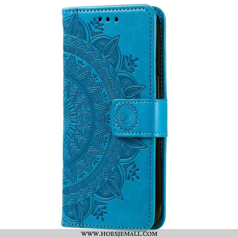 Leren Hoesje voor Samsung Galaxy S23 Plus 5G Zon Mandala