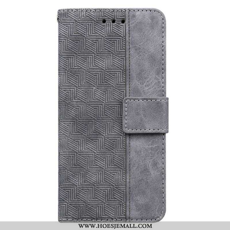 Flip Case voor Samsung Galaxy S23 Plus 5G Met Ketting Patroon Met Bandjes